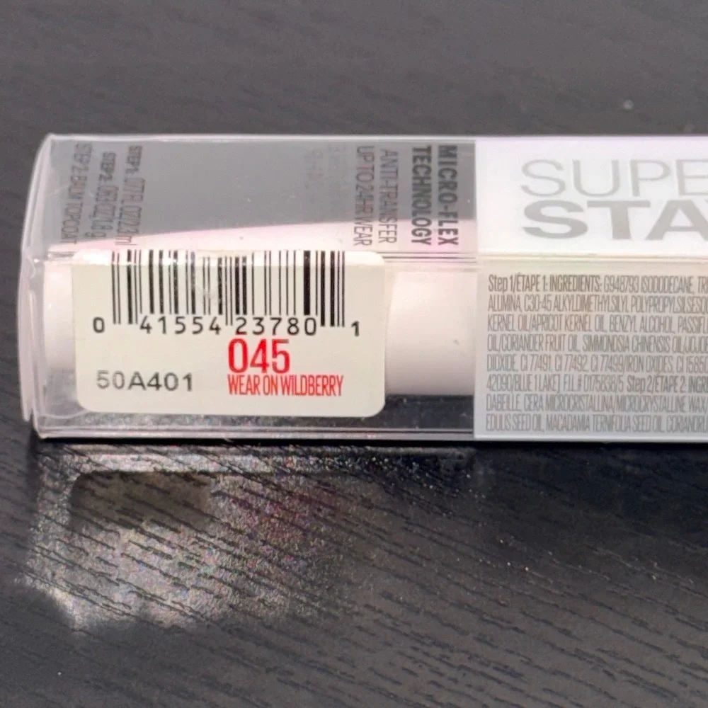 Maybelline Super Stay 24 Color Liquid Lipstick 045 Wear On Wildberry New